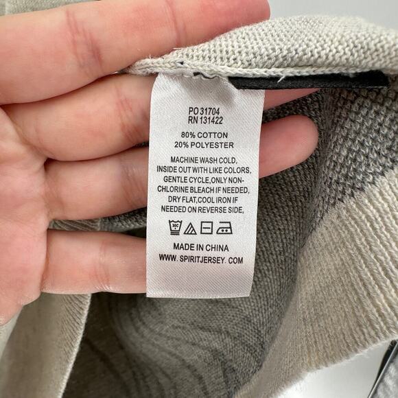 NWT Spirit Jersey Tan Saint Sinner Graphic Pullover Sweatshirt Size Medium - Picture 5 of 10